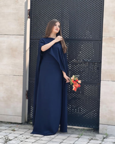 Cap Shawl Maxi Set (2PC)