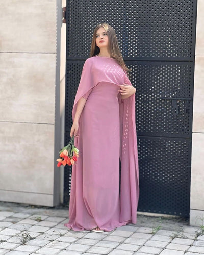 Cap Shawl Maxi Set (2PC)