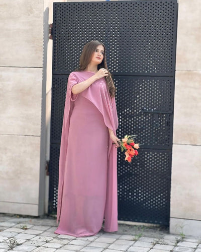 Cap Shawl Maxi Set (2PC)