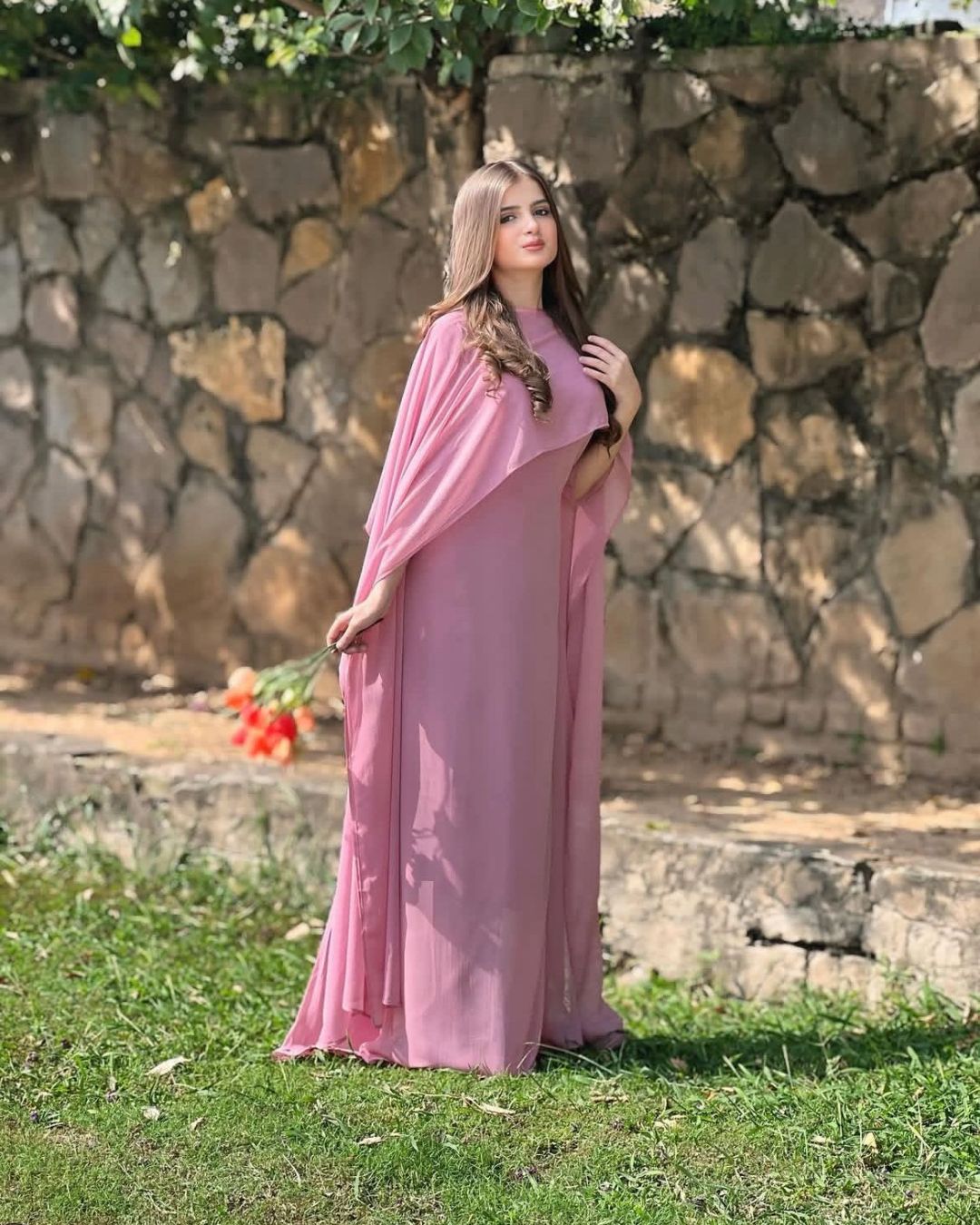 Cap Shawl Maxi Set (2PC)