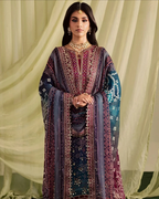 3-Piece Printed Lawn Suit with Embroidered Chiffon Dupatta