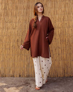 Heart Printed Linen Co-Ord Set (2PC)