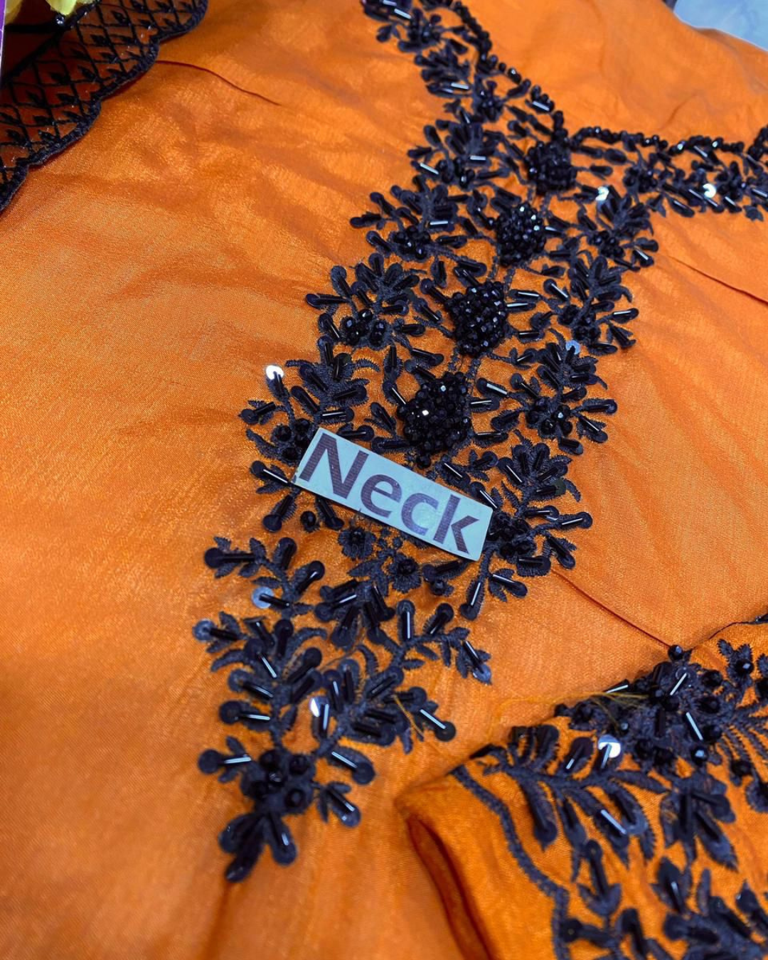 3-Piece Heavy Embroidered Raw Silk Suit with Organza Dupatta