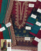 3-Piece Printed Lawn Suit with Embroidered Chiffon Dupatta