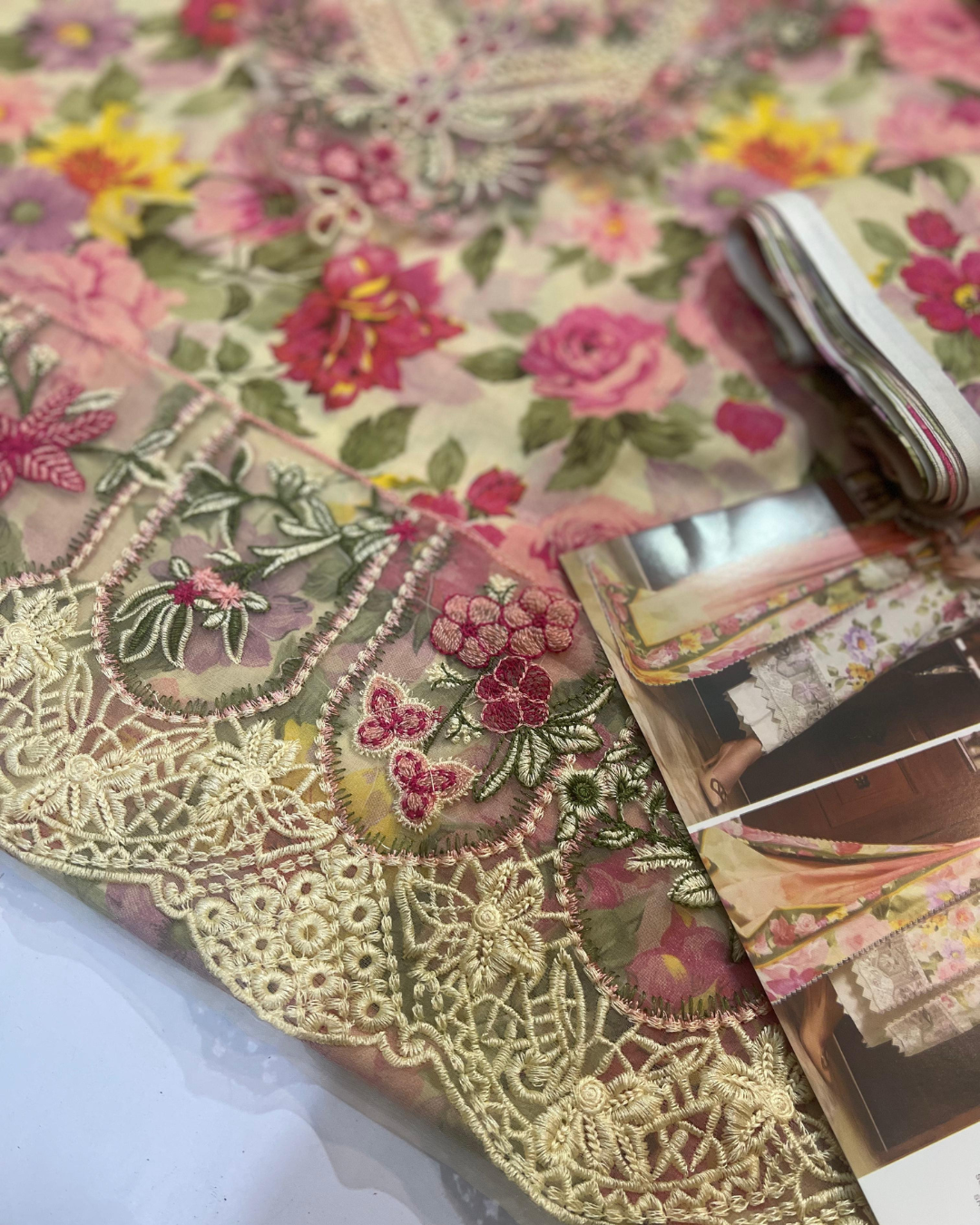 3-Piece Printed Lawn Suit with Heavy Embroidered Sequin Details (Most Hit Design)