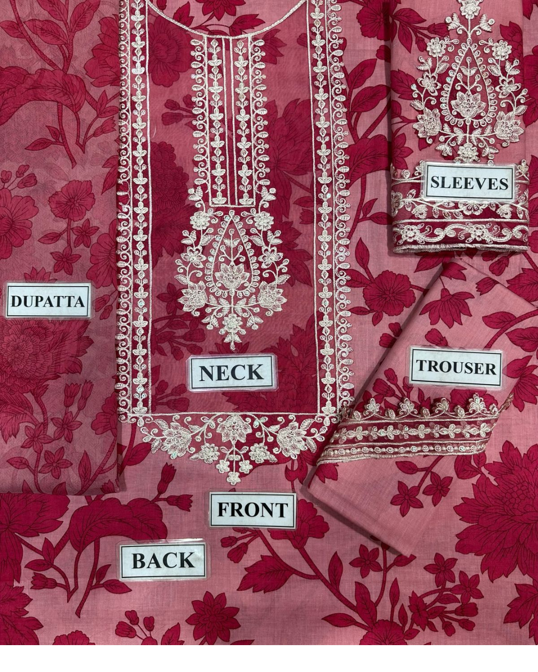 3-Piece Unstitched Printed Lawn Suit with Chiffon Dupatta