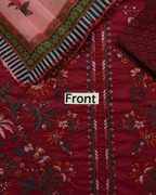 3-Piece Luxury Embroidered Lawn Suit with Silk Dupatta