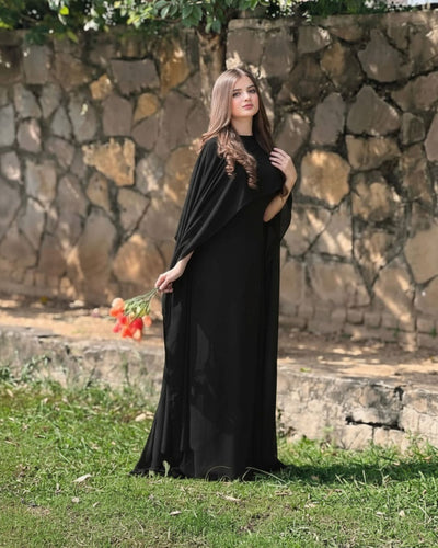 Cap Shawl Maxi Set (2PC)