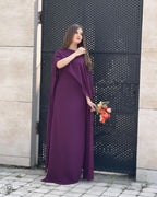 Cap Shawl Maxi Set (2PC)